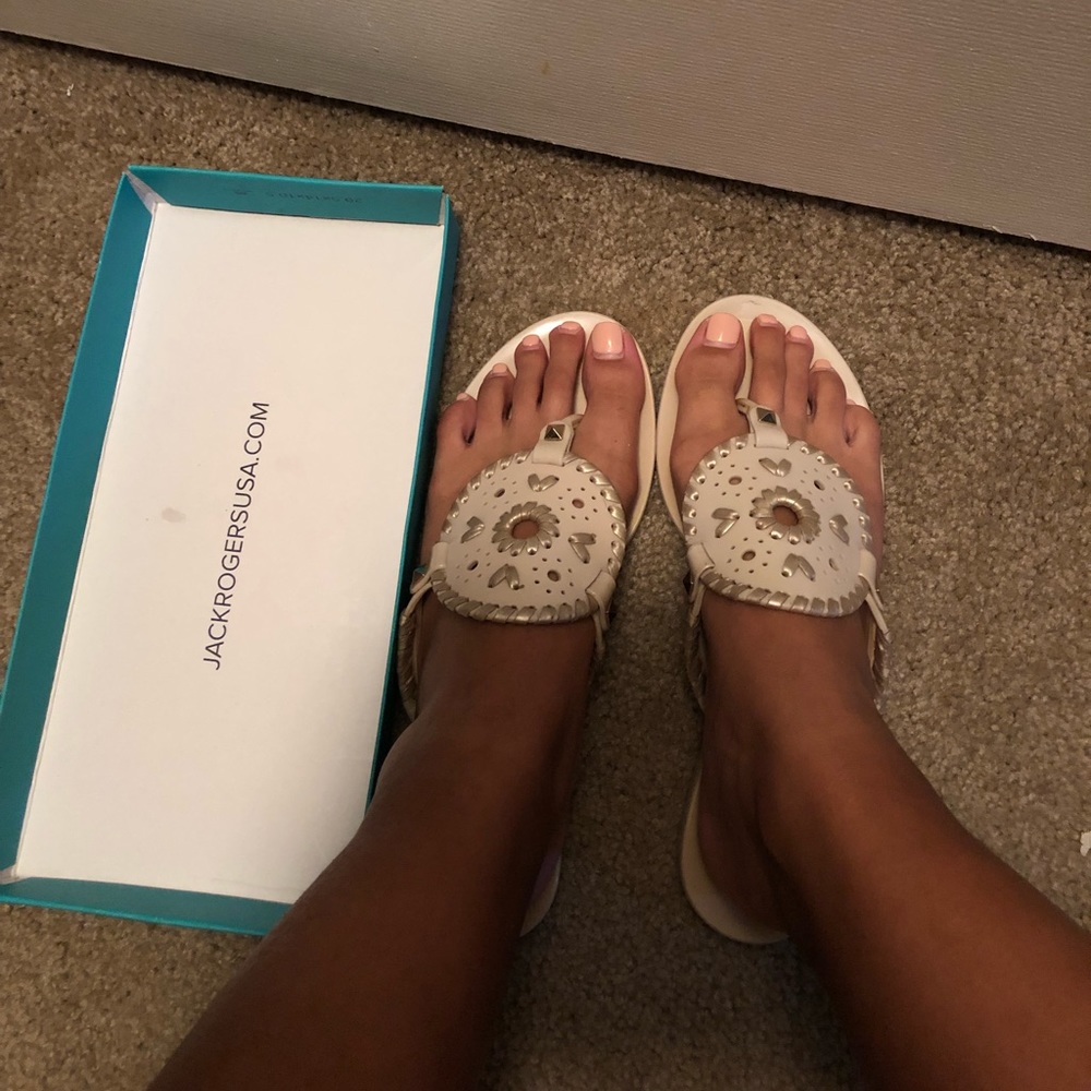Jack Rogers Jelly Blush/Platinum